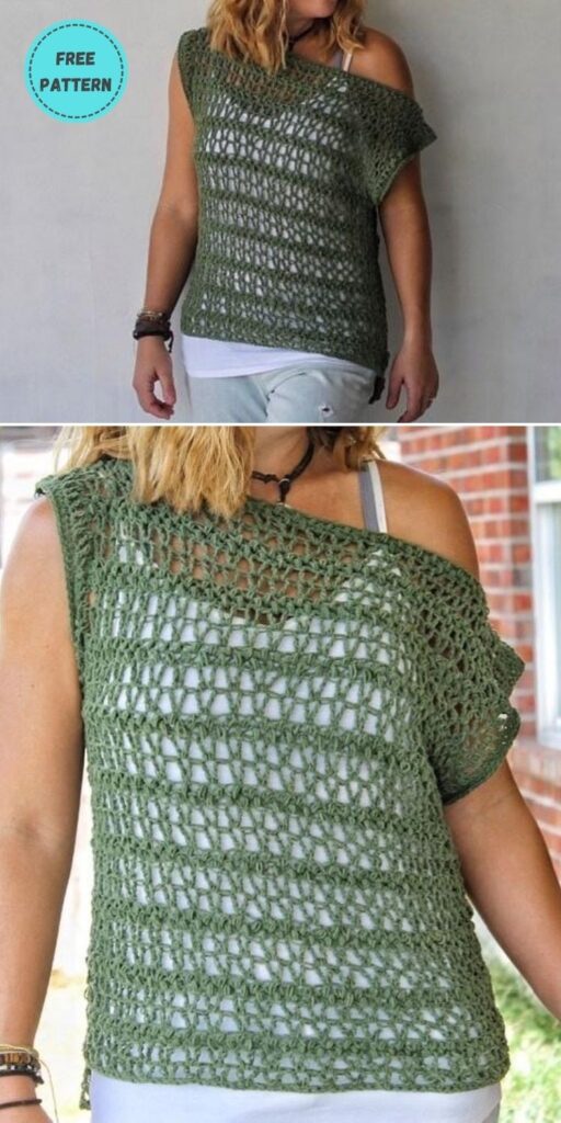 22 Free Crochet Cover Up Patterns For Summer PIN POSTER 15