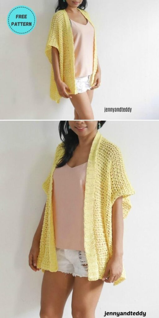 22 Free Crochet Cover Up Patterns For Summer PIN POSTER 16
