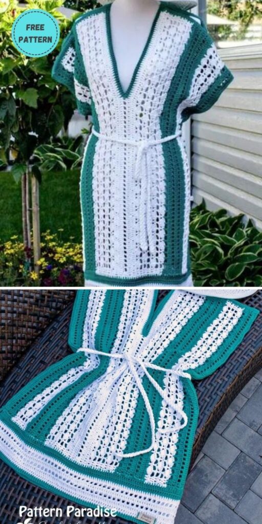 22 Free Crochet Cover Up Patterns For Summer PIN POSTER 2