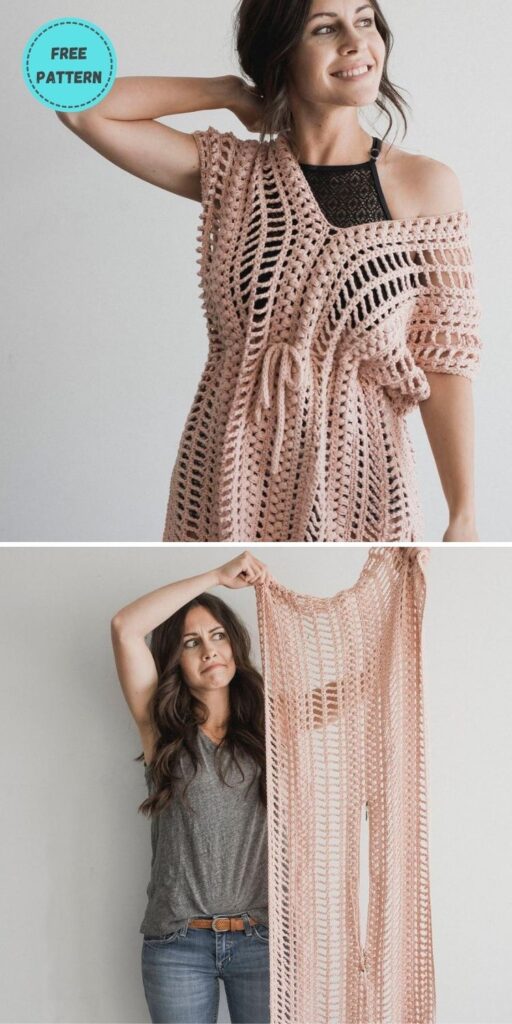 22 Free Crochet Cover Up Patterns For Summer PIN POSTER 5