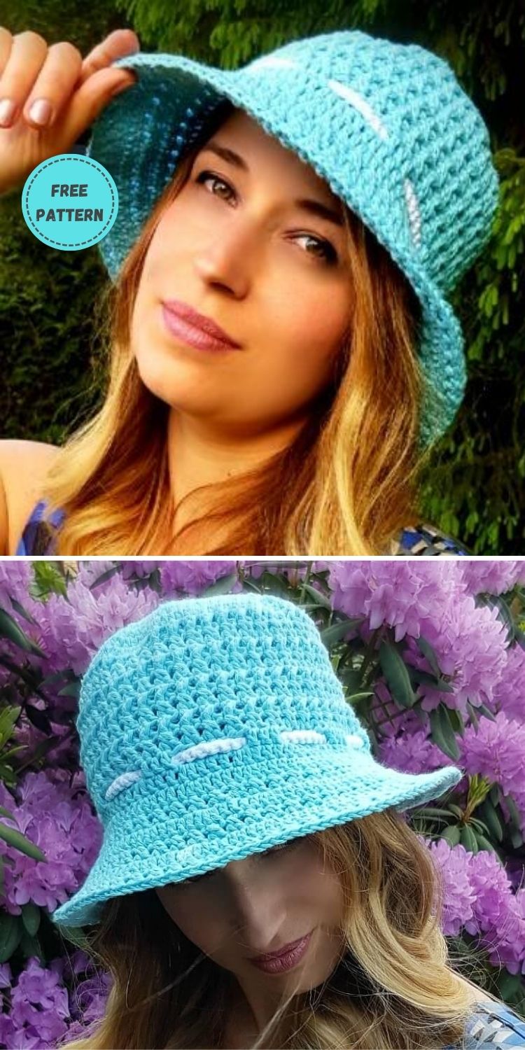 22 Free Crochet Summer Hats To Make This Year PIN POSTER 1