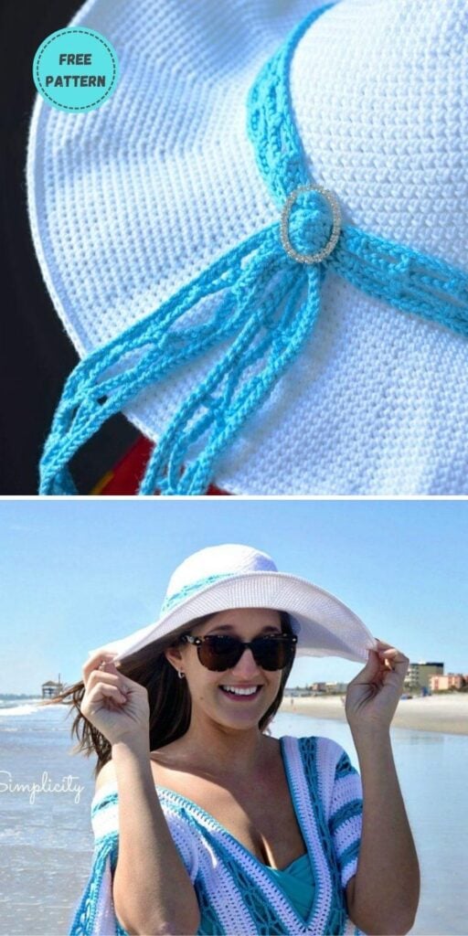 22 Free Crochet Summer Hats To Make This Year PIN POSTER 11