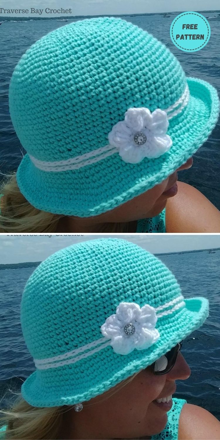 22 Free Crochet Summer Hats To Make This Year PIN POSTER 15