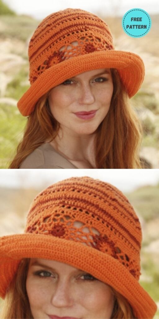 22 Free Crochet Summer Hats To Make This Year PIN POSTER 19