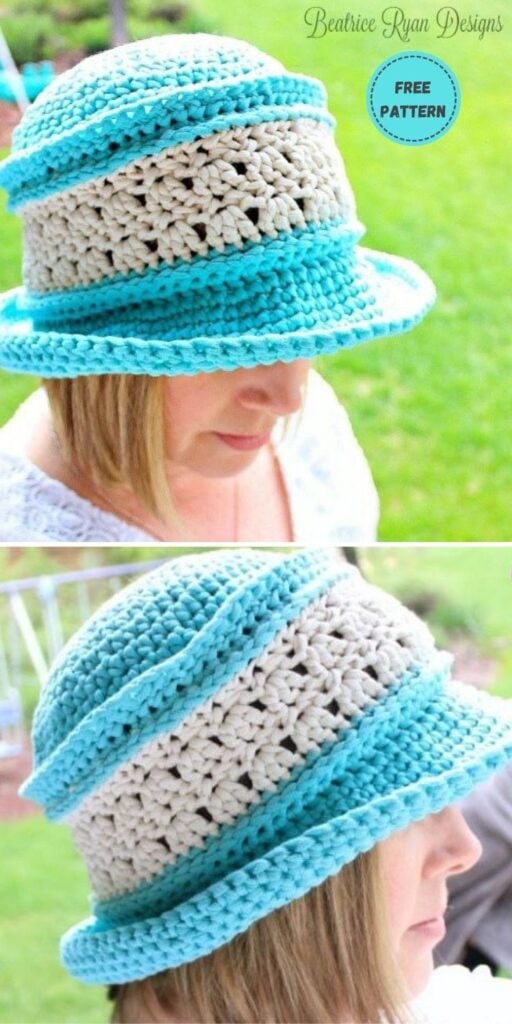 22 Free Crochet Summer Hats To Make This Year PIN POSTER 3