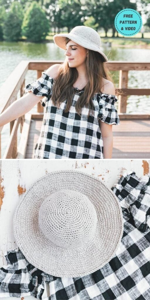 22 Free Crochet Summer Hats To Make This Year PIN POSTER 4