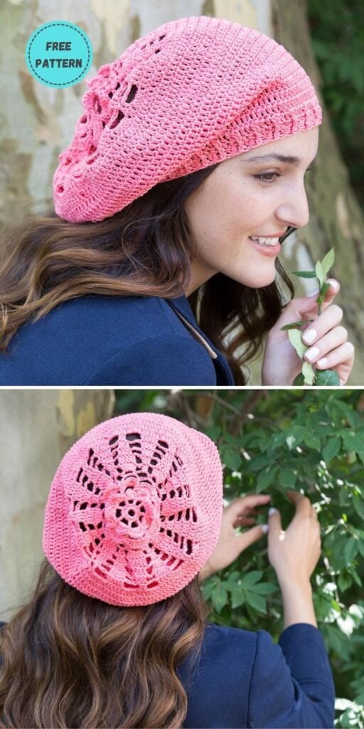 22 Free Crochet Summer Hats To Make This Year PIN POSTER 6