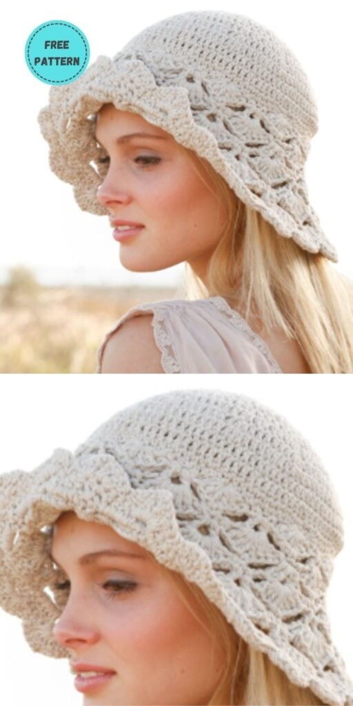 22 Free Crochet Summer Hats To Make This Year PIN POSTER 7