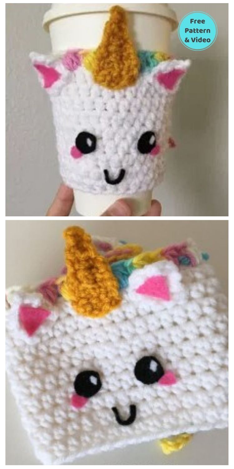 22 Free Unicorn Crochet Patterns You'll Love PIN POSTER 20