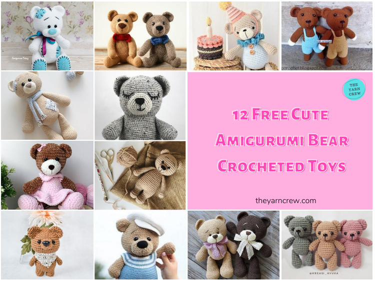 12-Free-Cute-Amigurumi-Bear-Crocheted-Toys