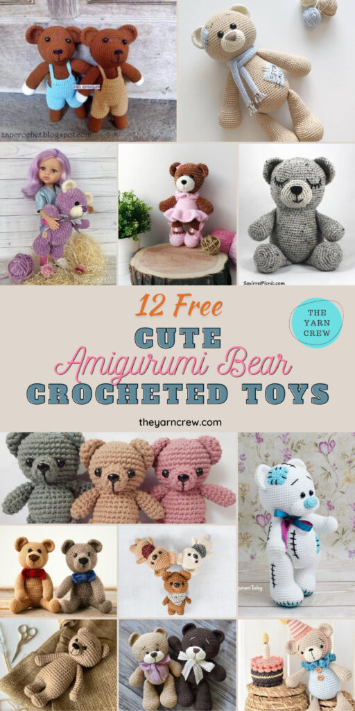 12 Free Adorable Amigurumi Bear Crocheted Toys - PIN3