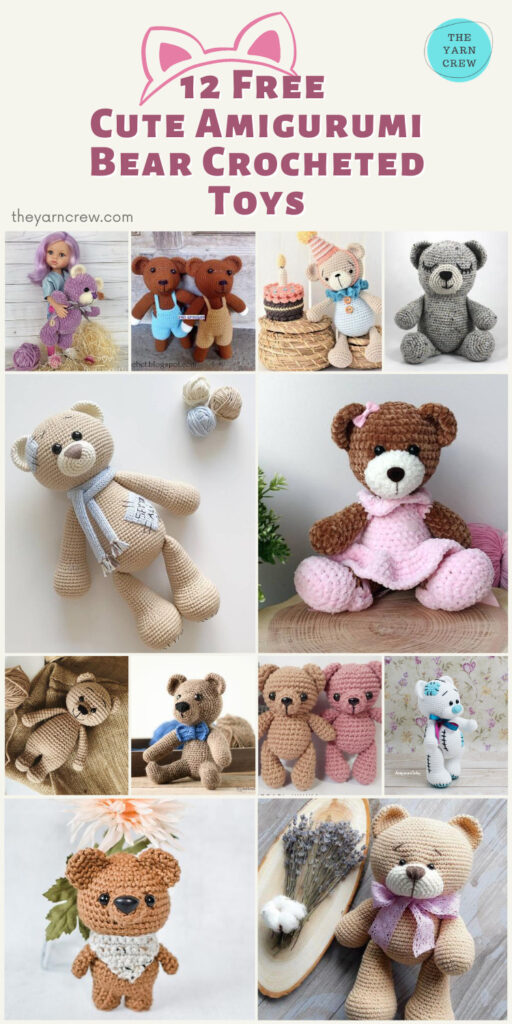 12 Free Fantastic Amigurumi Bear Crocheted Toys - PIN2