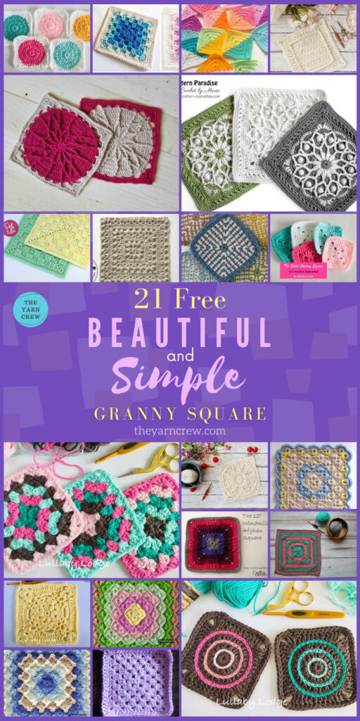 21 Beautiful & Simple Granny Square Patterns - PIN3