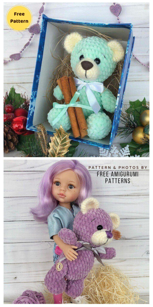 Amigurumi Teddy Bear - 12 Free Cute Amigurumi Bear Crocheted Toys