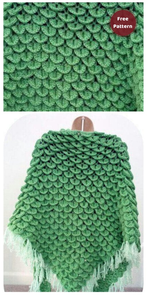 Crochet shawl ideas - 10 Free Dragon Inspired Crochet Patterns You Can Wear