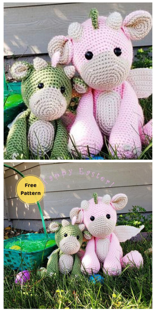 Cuddly Amigurumi - 20 Free Amigurumi Dragon Dolls Crochet Patterns