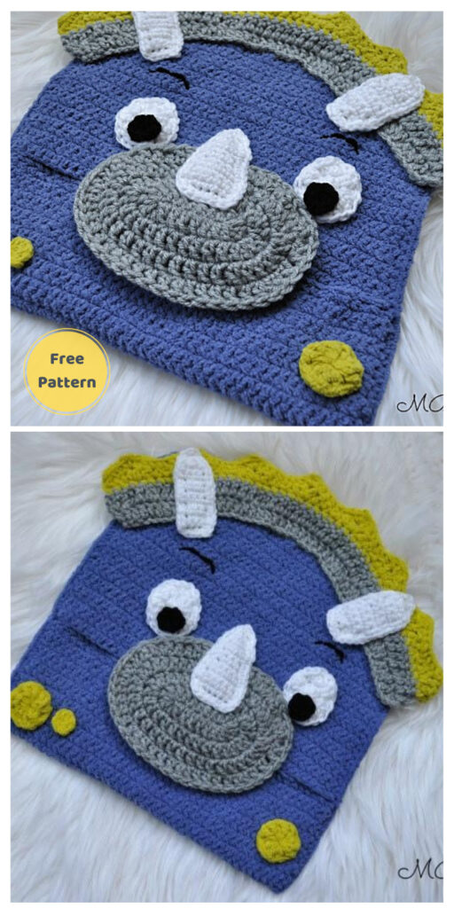 Dinosaur Pajama Eater -13 Free Dinosaur Crochet Patterns For Your Kids