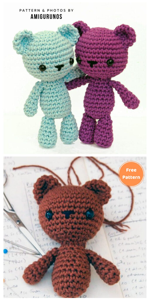 Gigi the cuddly bear - 12 Free Amigurumi Teddy Bear Dolls