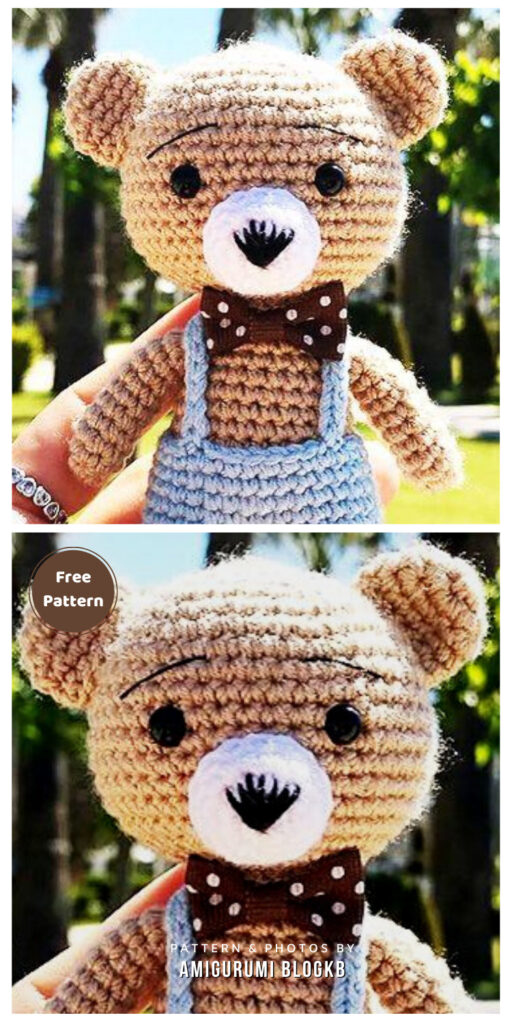 Teddy Bear Free Keychain Amigurumi Pattern - 12 Free Amigurumi Teddy Bear Dolls