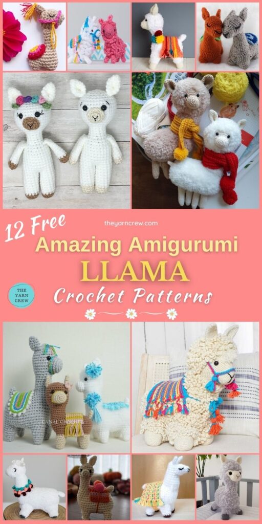 12 Amazing Amigurumi Llama Crochet Patterns PIN 2