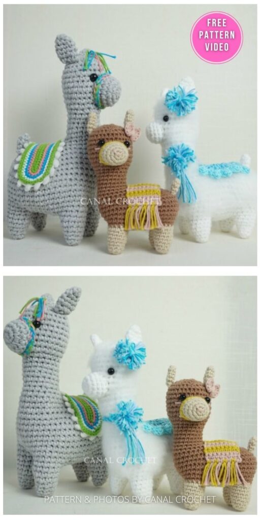 Alpaca Amigurumi - FREE LLAMA AMIGURUMI CROCHET PATTERNS