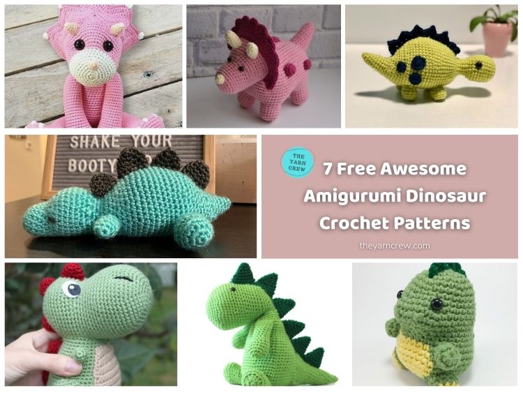 7 Free Awesome Amigurumi Dinosaur Crochet Patterns
