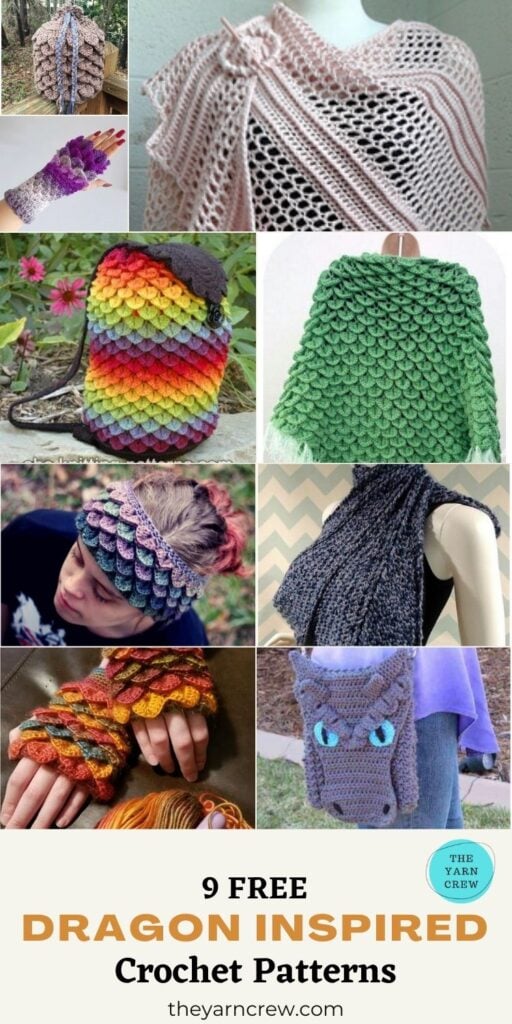 9 Free Amazing Dragon Inspired Crochet Patterns You Can Wear - PIN1ree Amazing Dragon Inspired Crochet Patterns You Can Wear - PIN1
