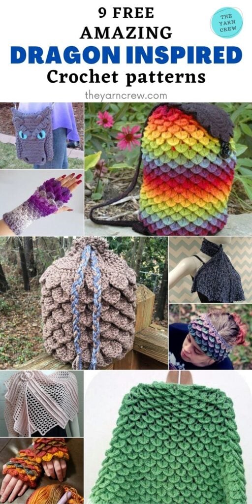 9 Free Fantastic Dragon Inspired Crochet Patterns You Can Wear - PIN2