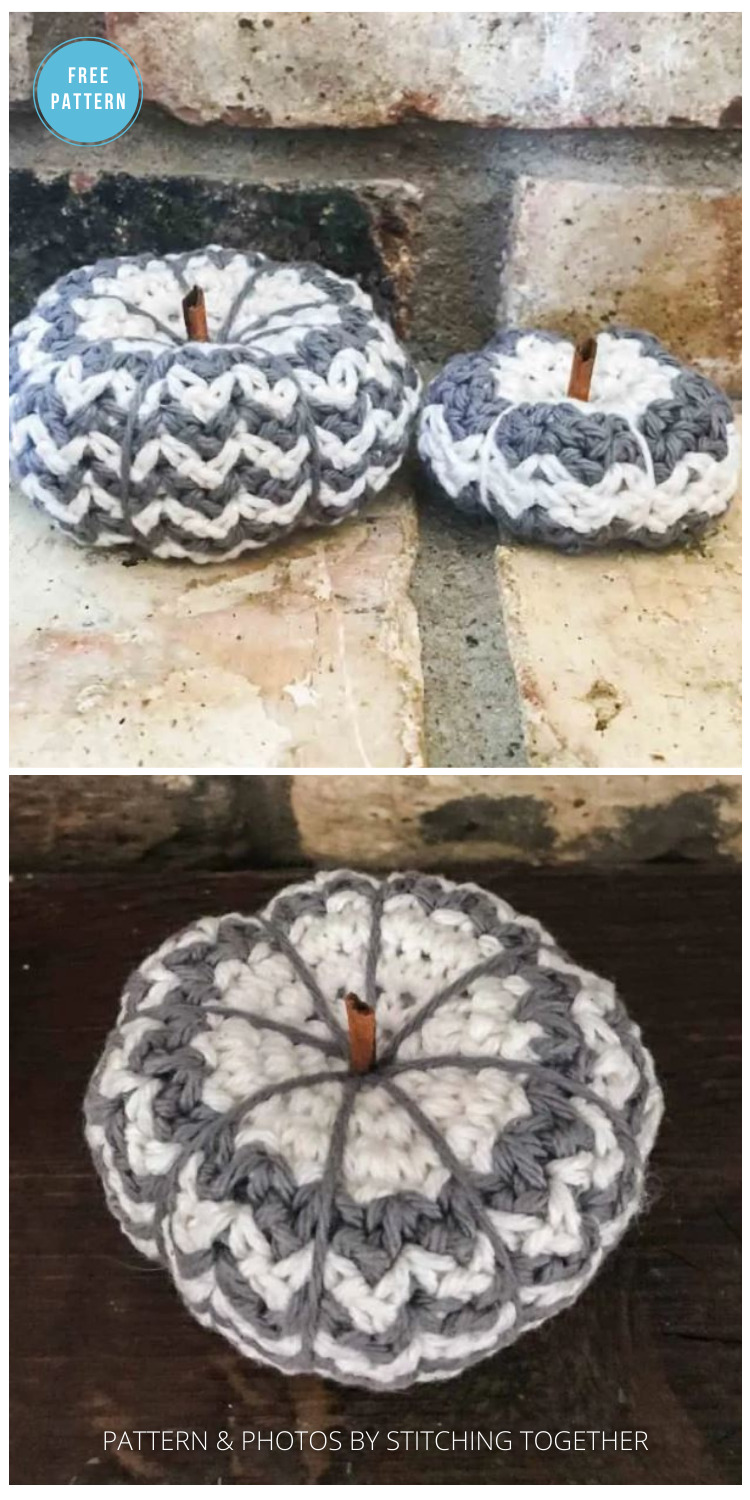 Country Crochet Pumpkins - 18 Free Farmhouse Crochet Pumpkin Patterns