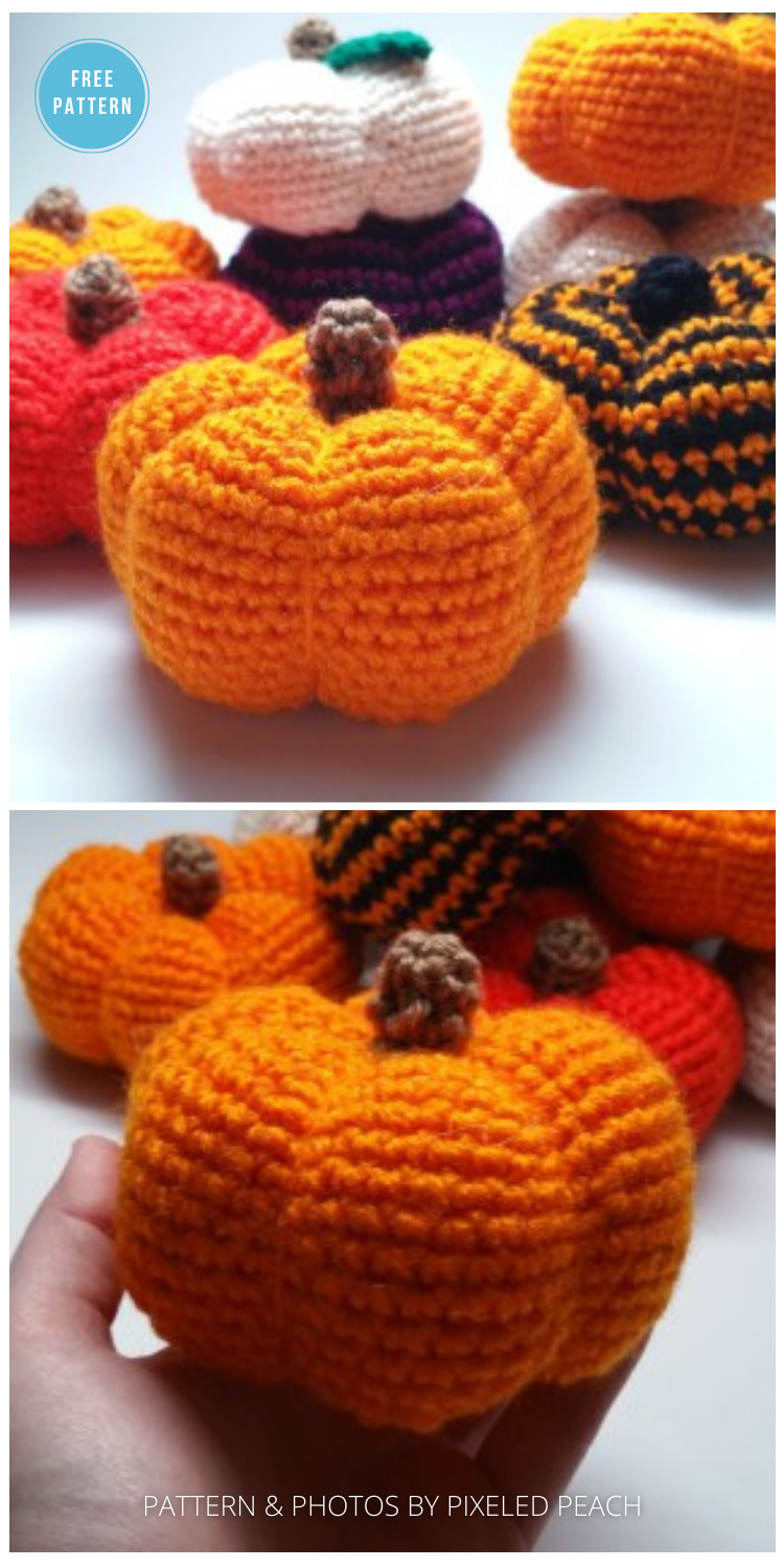 Pumpkin Amigurumi Crochet Pattern - 18 Free Farmhouse Crochet Pumpkin Patterns