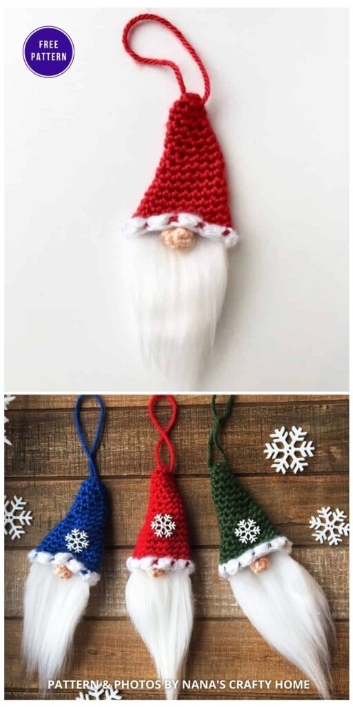 The Santa Christmas Gnome Ornament - 9 Free Traditional Christmas Decorations Tree Ornaments PIN