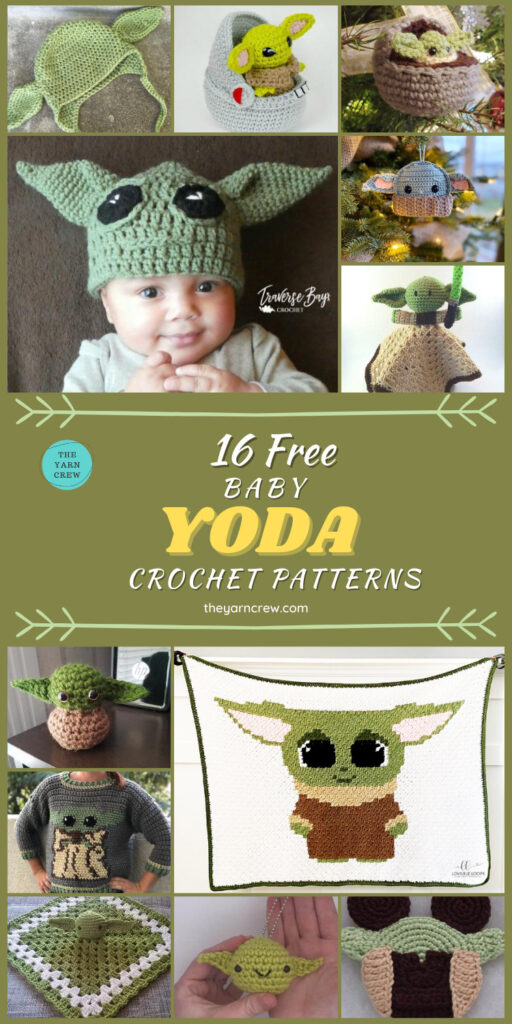 16 Free Crochet Baby Yoda Patterns Pinterest 2