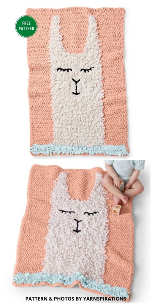 Alpaca Love Blanket Free Crochet Pattern - 5 Free Llama Blanket Crochet Patterns