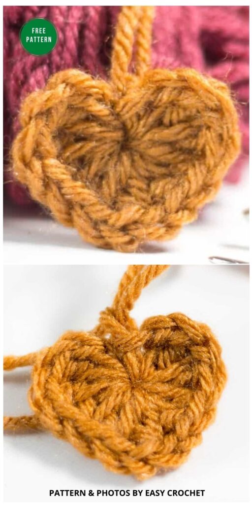 How to Make a Crochet Heart - 15 Free Crochet Heart Appliques Patterns