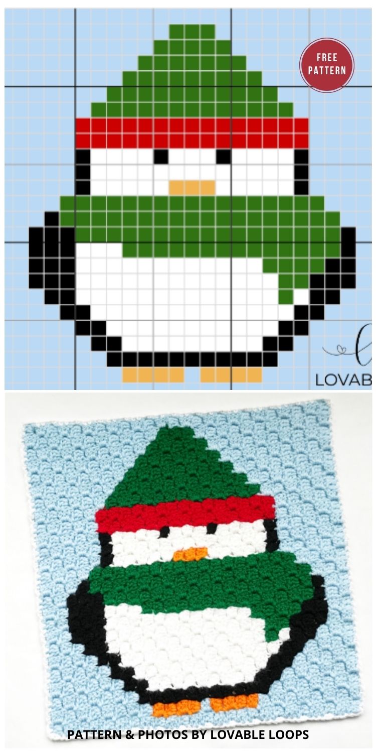 Penguin Square - 8 Free Crochet Penguin Blankets