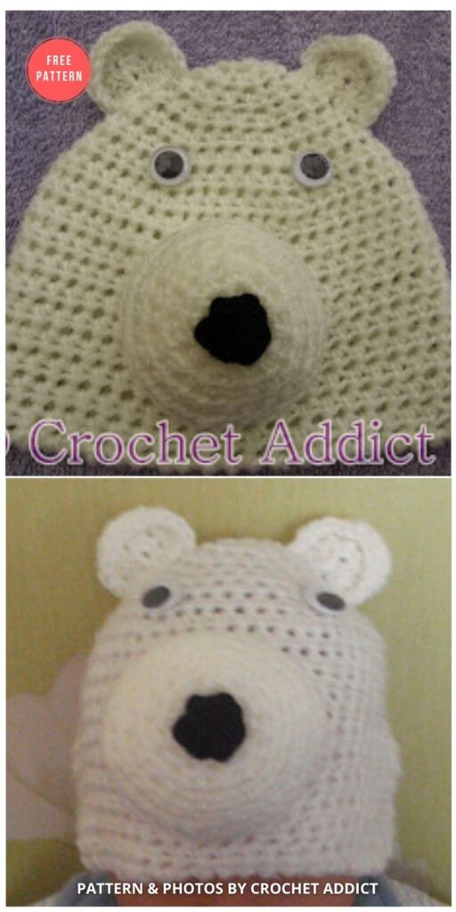 Polar Bear Beanie Hat Newborn - 7 Free Polar Bear Hats For Babies Crochet Patterns