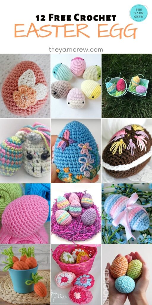 12 Free Crochet Easter Egg - PIN2