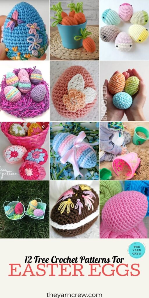 12 Free Crochet Patterns For Easter Eggs - PIN3