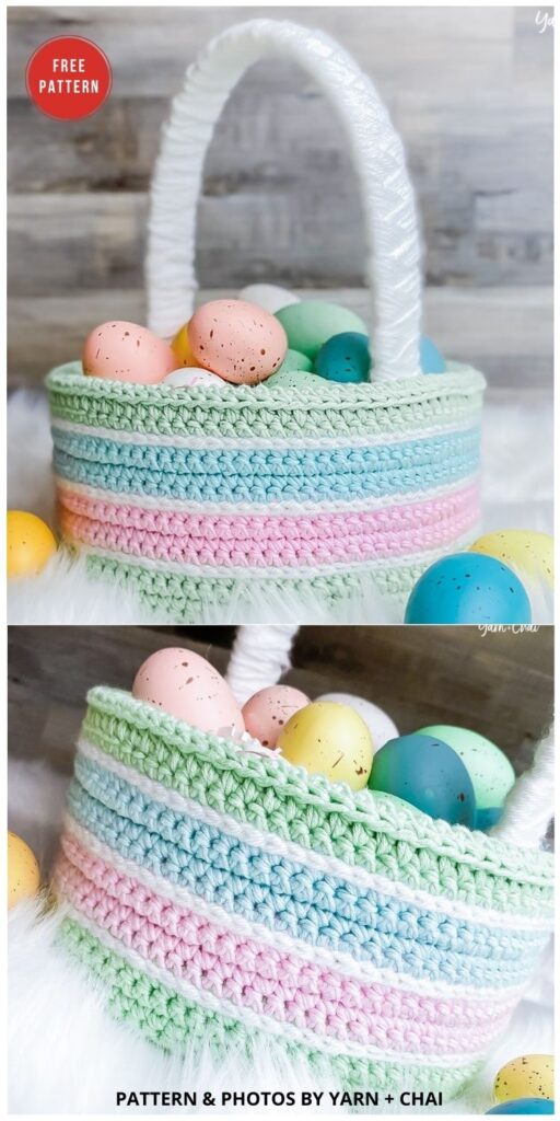 Classic Easter Basket - 10 Free Patterns For Cute Easter Baskets