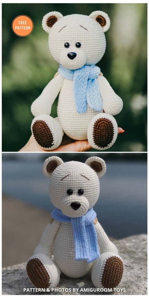 Crochet Bear Amigurumi Pattern - 11 Free Polar Bear Amigurumi Toy Patterns