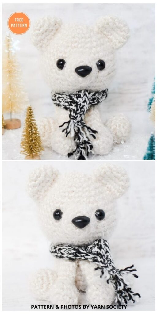 Parker The Polar Bear - 11 Free Polar Bear Amigurumi Toy Patterns