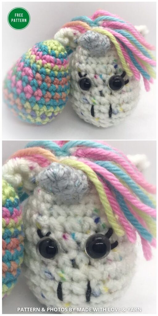 Unicorn Easter Egg - 12 Free Easter Egg Crochet Patterns