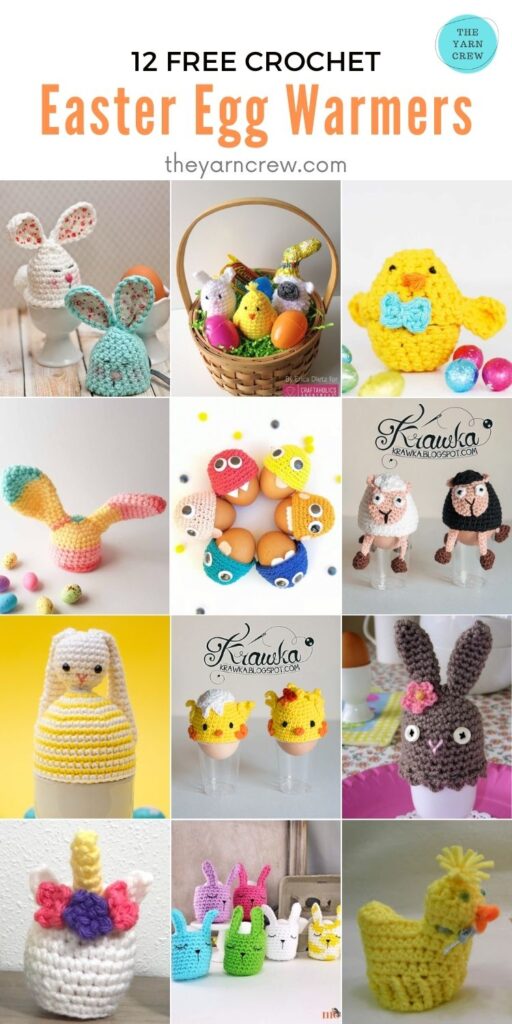 12 Free Crochet Easter Egg Warmers - PIN2