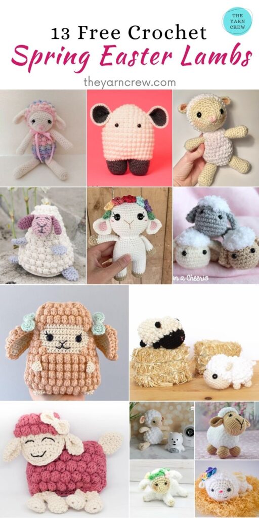 13 Free Crochet Easter Spring Lambs - PIN2
