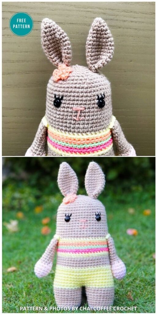 Bixie The Crochet Bunny - 16 Free Amigurumi Bunny Toy Crochet Patterns