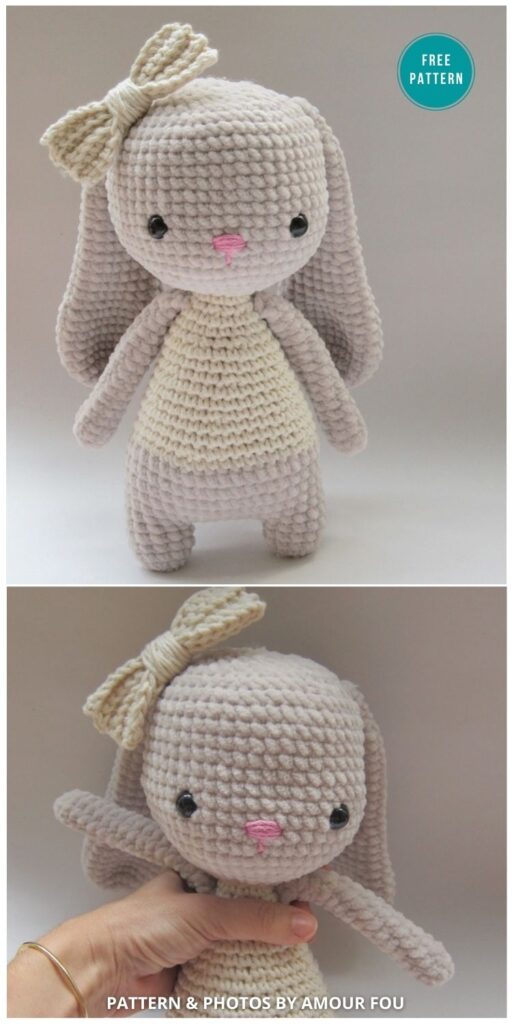Bruna The Bunny- 16 Free Amigurumi Bunny Toy Crochet Patterns