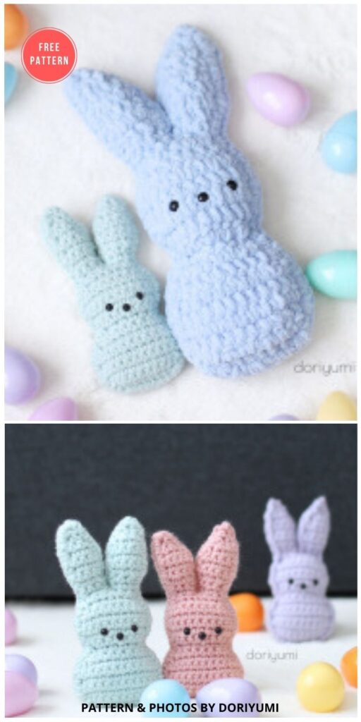Chillin’ With The Peeps - 8 Free Crochet Easter Peep Patterns