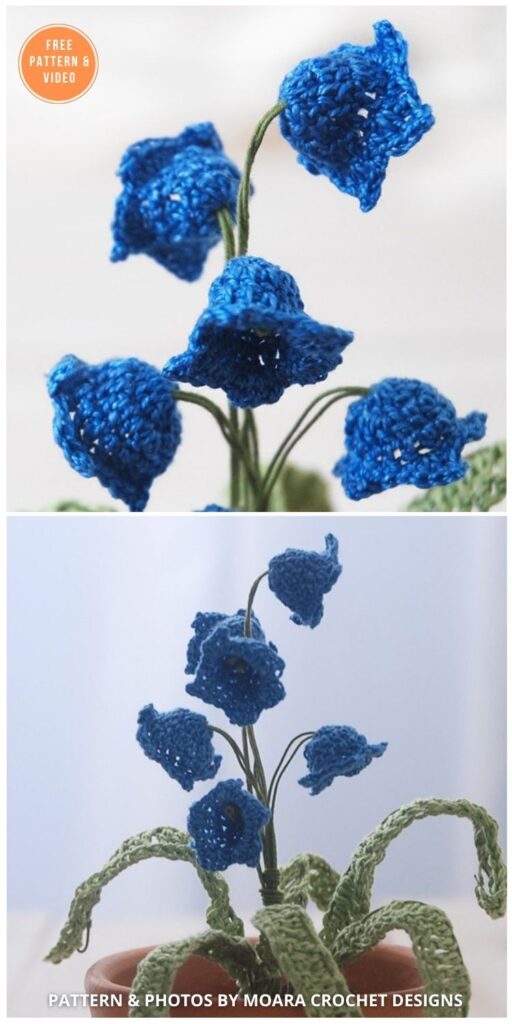 Crochet Bluebell - 12 Beautiful Spring Flower Crochet Patterns