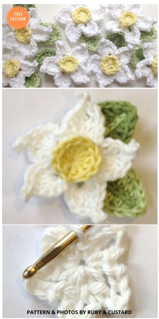 Easy Crochet Daffodil Pattern - 12 Beautiful Spring Flower Crochet Patterns