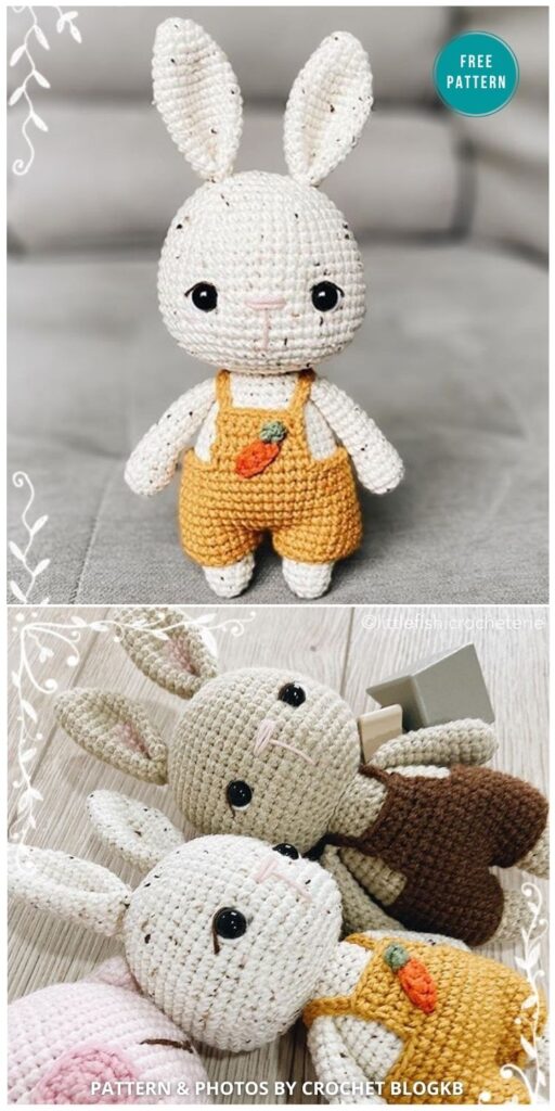 Hazelnut The Little Bunny Amigurumi - 16 Free Amigurumi Bunny Toy Crochet Patterns